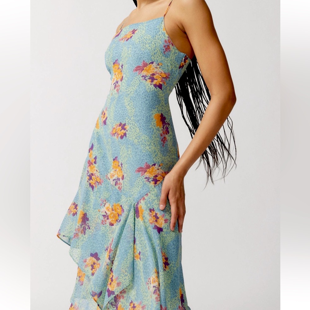 UO chiffon midi dress